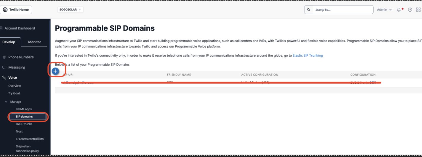 Login to your Twilio account